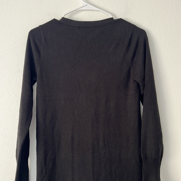 ModCloth Women’s button down black sweater dress size small cotton longsleeve - Picture 4 of 5